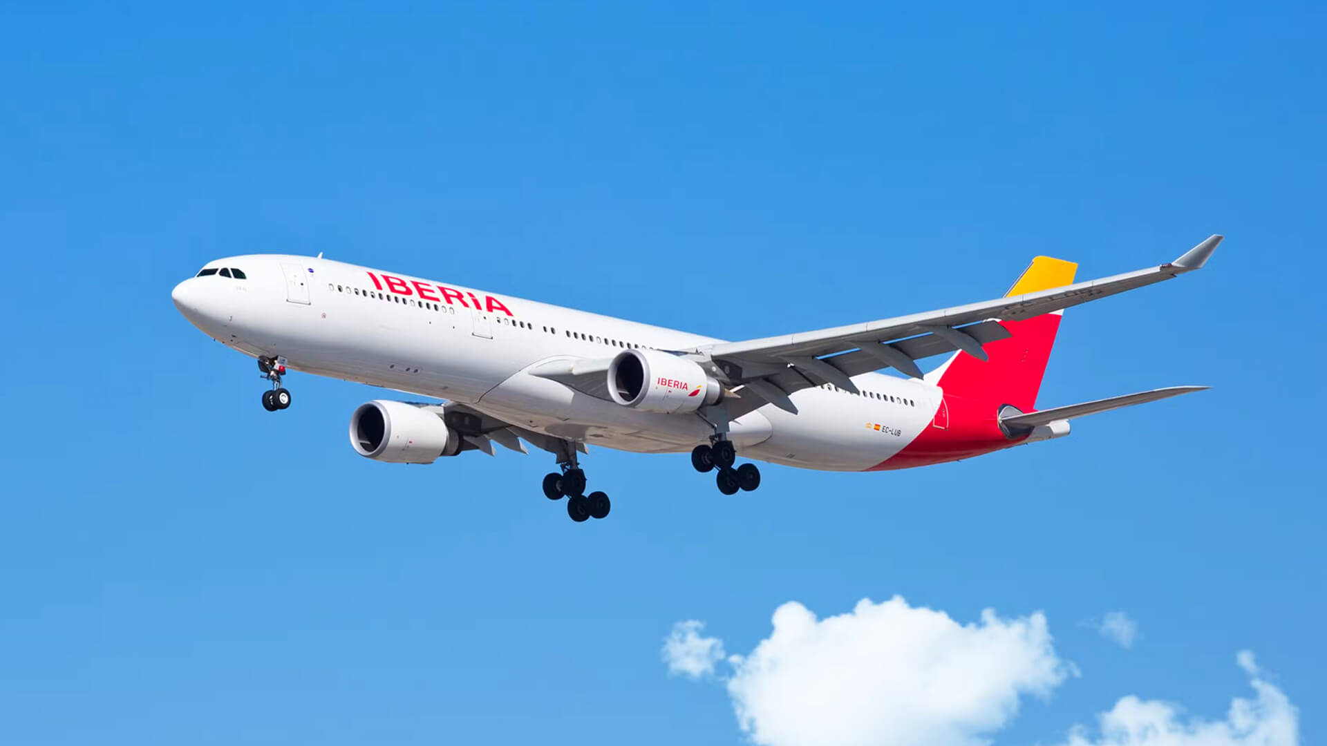 マドリードからガリシアへ向かう飛行機